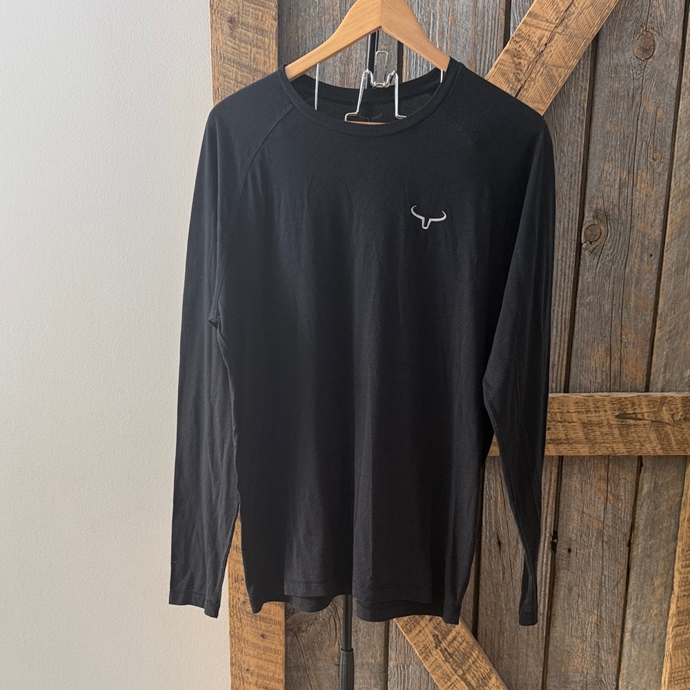Ranch Brand men's black long sleeve shirt-Size L